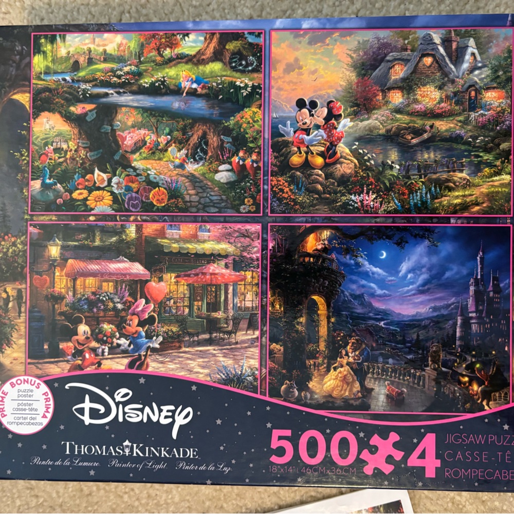 Disney Thomas Kinkade puzzles